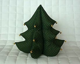 Dekorácie - Vianočný stromček (zlatý) - 15995558_