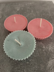 Svietidlá a sviečky - Sada 3 muffinkových sviečok - 15994957_