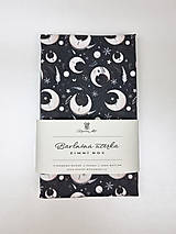Úžitkový textil - Bavlnená utierka Zimná noc (tmavohnedá), 40 x 60 cm - 15994687_