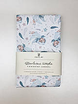 Úžitkový textil - Bavlnená utierka Snový anjel (bielo-modrá), 40 x 60 cm - 15994722_