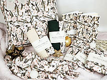 Úžitkový textil - Sada 2 bavlnených utierok Vianočná hviezda (béžovo-zelená a béžová) - 15994830_