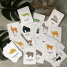 Hračky - Náučné kartičky Zvieratká ZOO - 15995178_