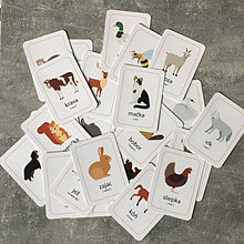 Hračky - Náučné kartičky Domáce a lesné zvieratká - 15995265_