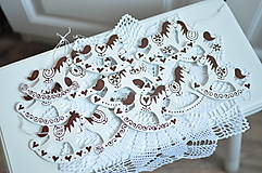 Dekorácie - Koník bielo hnedý - kolekcia Slovenské Vianoce - 15999085_