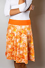 Sukne - Sukňa batika oranžová - 15998406_