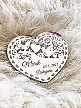Darčeky pre svadobčanov - Svadobné magnetky zrkadlové - 15998289_