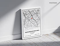 Obrazy - Tam, kde sme sa prvýkrát stretli - personalizovaný plagát (OBRAZ 30x40cm) - 15997133_