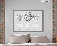 Grafika - Naše miesta (BIELA VERZIA) - personalizovaný plagát (OBRAZ 40x60cm) - 15997587_