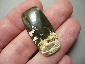 Minerály - Kabošon - chalcedon zelený 35 mm, č.1f - 16000020_