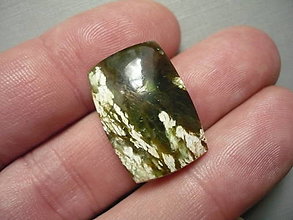 Minerály - Kabošon - chalcedon zelený 24 mm, č.7f - 16000082_