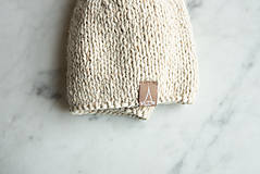 Detské čiapky - Detská pletená čiapka "Škriatok BABU" výber farieb - 16000723_