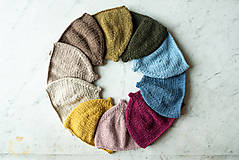 Detské čiapky - Detská pletená čiapka "Škriatok BABU" výber farieb - 16000724_