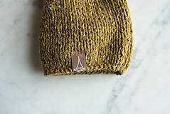 Detské čiapky - Detská pletená čiapka "Škriatok BABU" výber farieb - 16000728_
