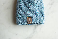 Detské čiapky - Detská pletená čiapka "Škriatok BABU" výber farieb - 16000731_