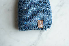 Detské čiapky - Detská pletená čiapka "Škriatok BABU" výber farieb - 16000732_