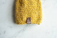 Detské čiapky - Detská pletená čiapka "Škriatok BABU" výber farieb - 16000735_