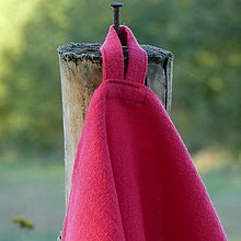 Úžitkový textil - Utierka ľanová Uni, červená - 16000895_