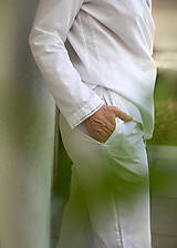 Nočná bielizeň - Elegantné dámske pyžamo Pure White - 16003872_