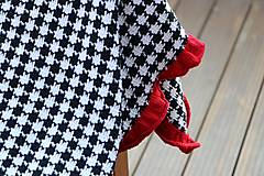 Detský textil - Dizajnová merino deka - vzor kohútia stopa - 16005698_