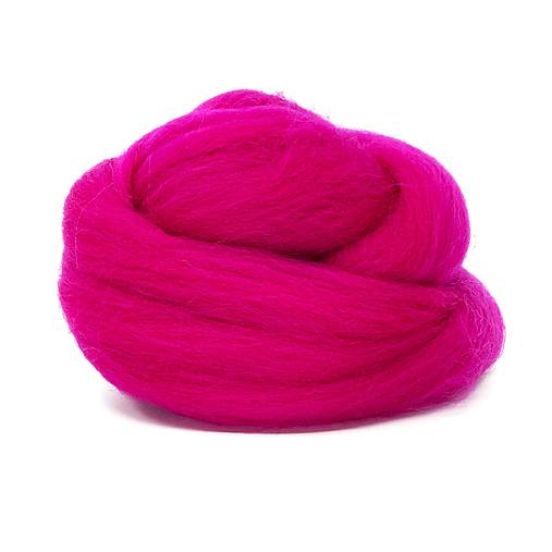 Vlna na plstenie, 100% merino, 20g (cyklaménová 68)