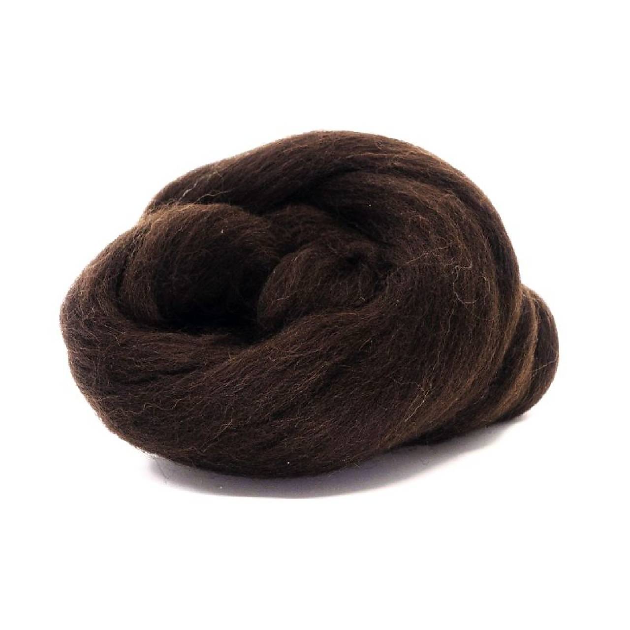 Vlna na plstenie, 100% merino, 20g (hnedá tmavá 76)