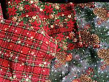 Úžitkový textil - Vianočný karovaný obrus - 16007990_