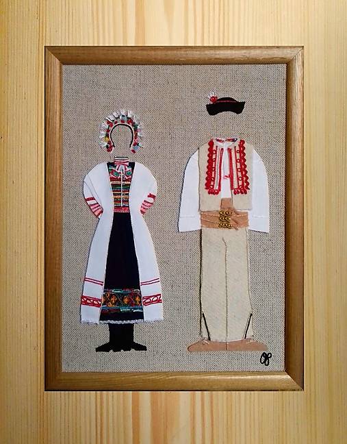 Dekorácie - Krojovaný pár Važec - 16007821_