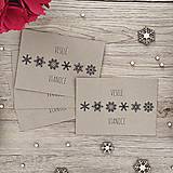 Papiernictvo - Vianočná papierová pohľadnica - Veselé Vianoce - vločky - 16007928_