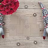 Papiernictvo - Vianočná papierová pohľadnica - Veselé Vianoce - čečinový veniec (Zadná strana prázdna) - 16007963_