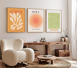 Obrazy - Set 3 moderných abstraktných obrazov, Obraz do obývačky - 16005279_