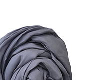 Šály a nákrčníky - "graphite grey" hodvábny šál (pléd, štóla) skladom - 16005865_