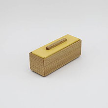Úložné priestory & Organizácia - Dekoračná krabička z dubového dreva - 16007519_