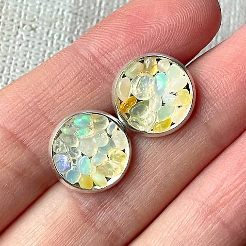 Opal Earrings / Náušnice s opálmi N0023