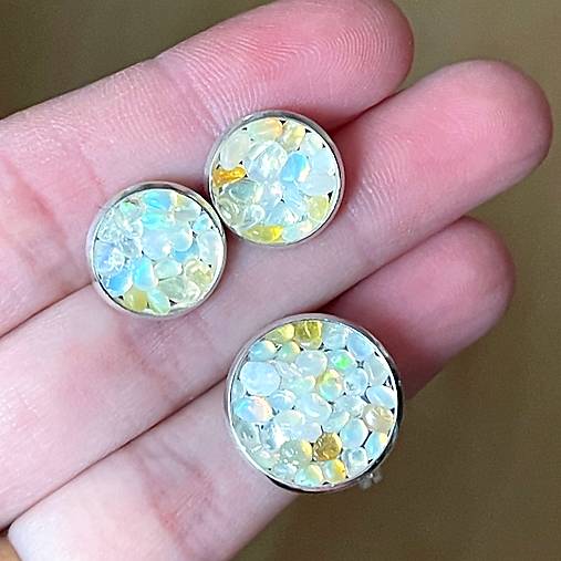 Opal Earrings / Náušnice s opálmi N0023