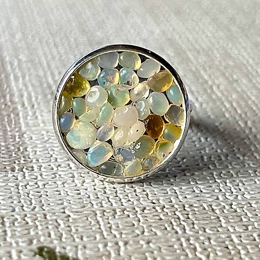 Opal Ring / Prsteň s opálmi N0023