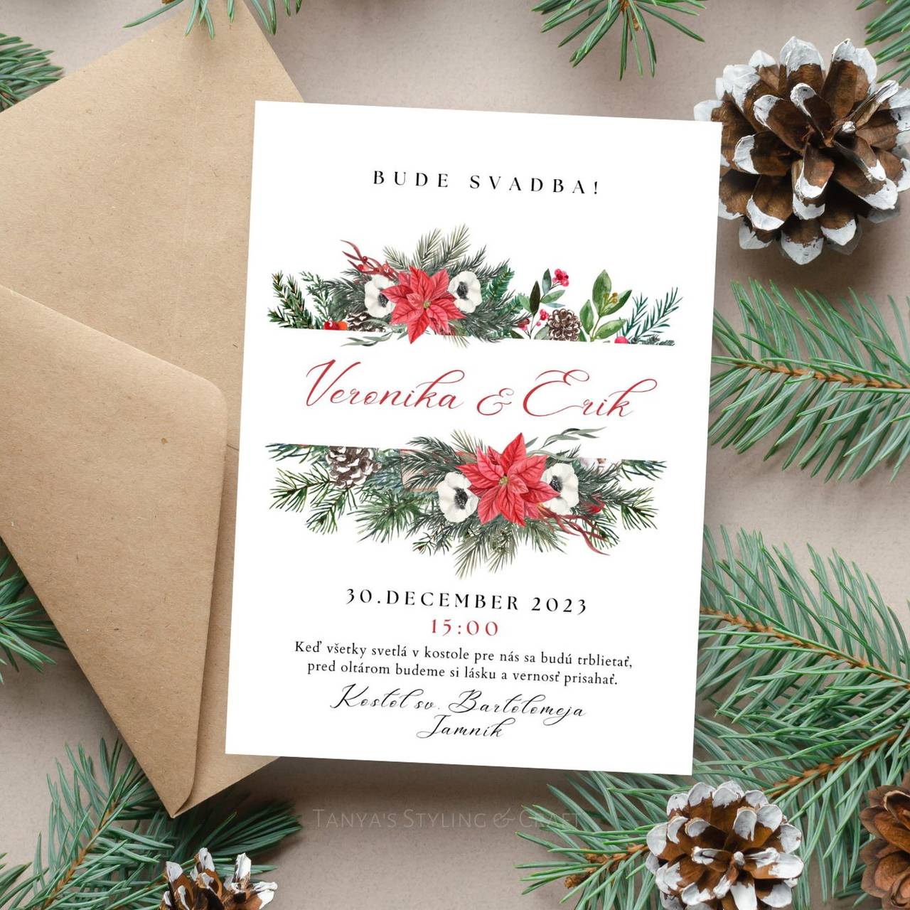 Vianočné Svadobné Oznámenie