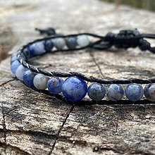 Náramky - Minerálový náramok PURE - modrý jaspis - 16011360_