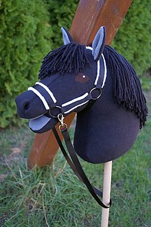 Hračky - Kôň na palici - Hobby horse - Black Prince - 16009354_