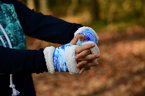 Rukavice - Návleky na ruky - bezprstové :) - 16008550_