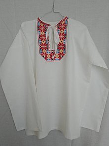 Pánske oblečenie - vyšívaná košeľa - 16010601_