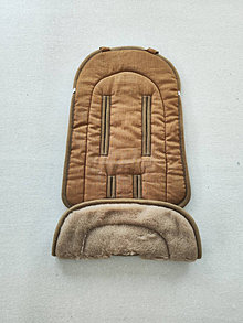 Detský textil - Joolz AER Seat Liner / Podložka do kočíka 100% Merino top super wash Camel 100% ľan Mustard - 16013336_