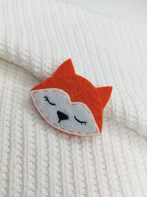 Detské doplnky - Detská brošnička (líška) - 16013050_