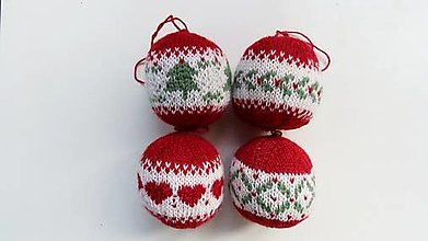 Dekorácie - Vianočné gule - trikolóra - 16011807_