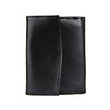 Pánske tašky - UNISEX kožená peňaženka v čiernej farbe - 16012876_