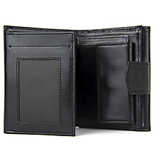 Pánske tašky - UNISEX kožená peňaženka v čiernej farbe - 16012875_