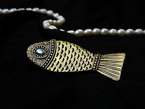 Brošne - Gold fish - 16012326_