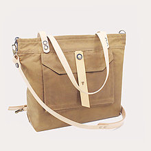 Veľké tašky - Písková dámská taška PLAY - 16013016_