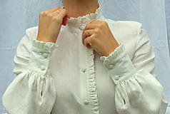 Blúzky a košele - Ľanová košeľa Anne - 16013770_