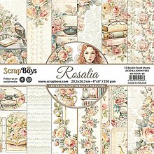 Papier - Scrapboys scrapbook papier 8x8 Rosalia - 16016545_