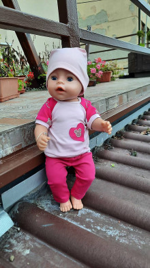 Hračky - Set oblečenia pre bábiku baby born (Stdce) - 16016765_